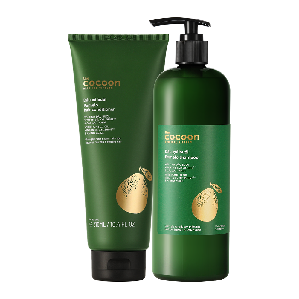 Shower Set (Pomelo) — plant-based hair care by Verde & Well